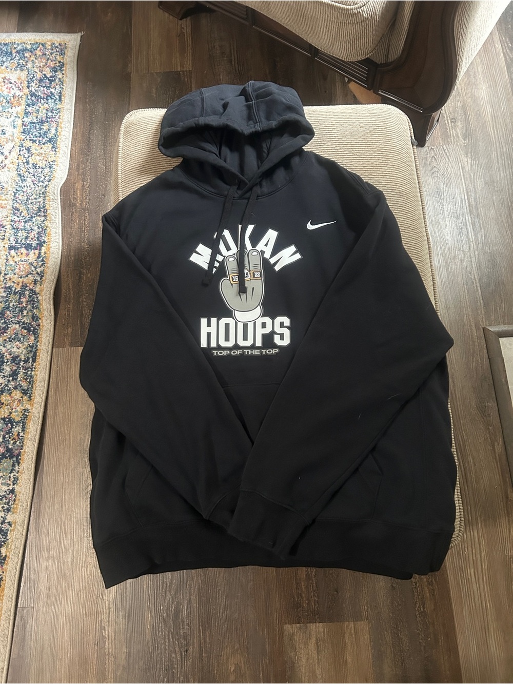Nike Black ' MOKAN Hoops' Graphic Hoodie